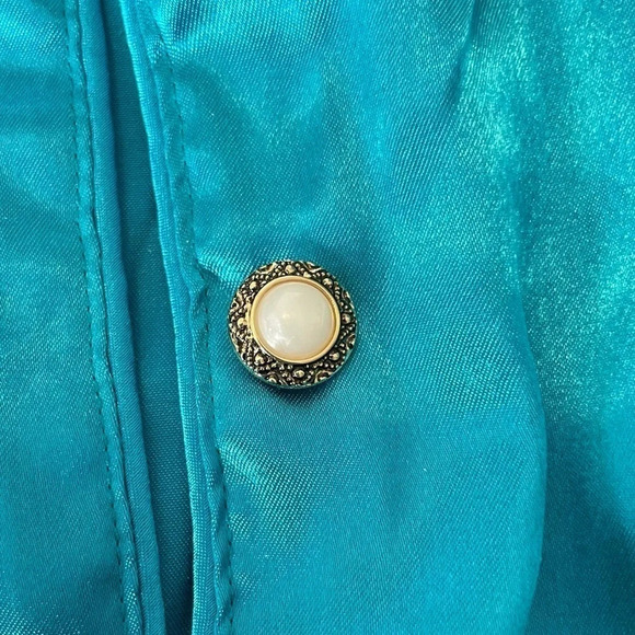 Victoria’s Secret Slip Womens Medium Vintage Gold Label Mesh Victorian Classy - Picture 12 of 13